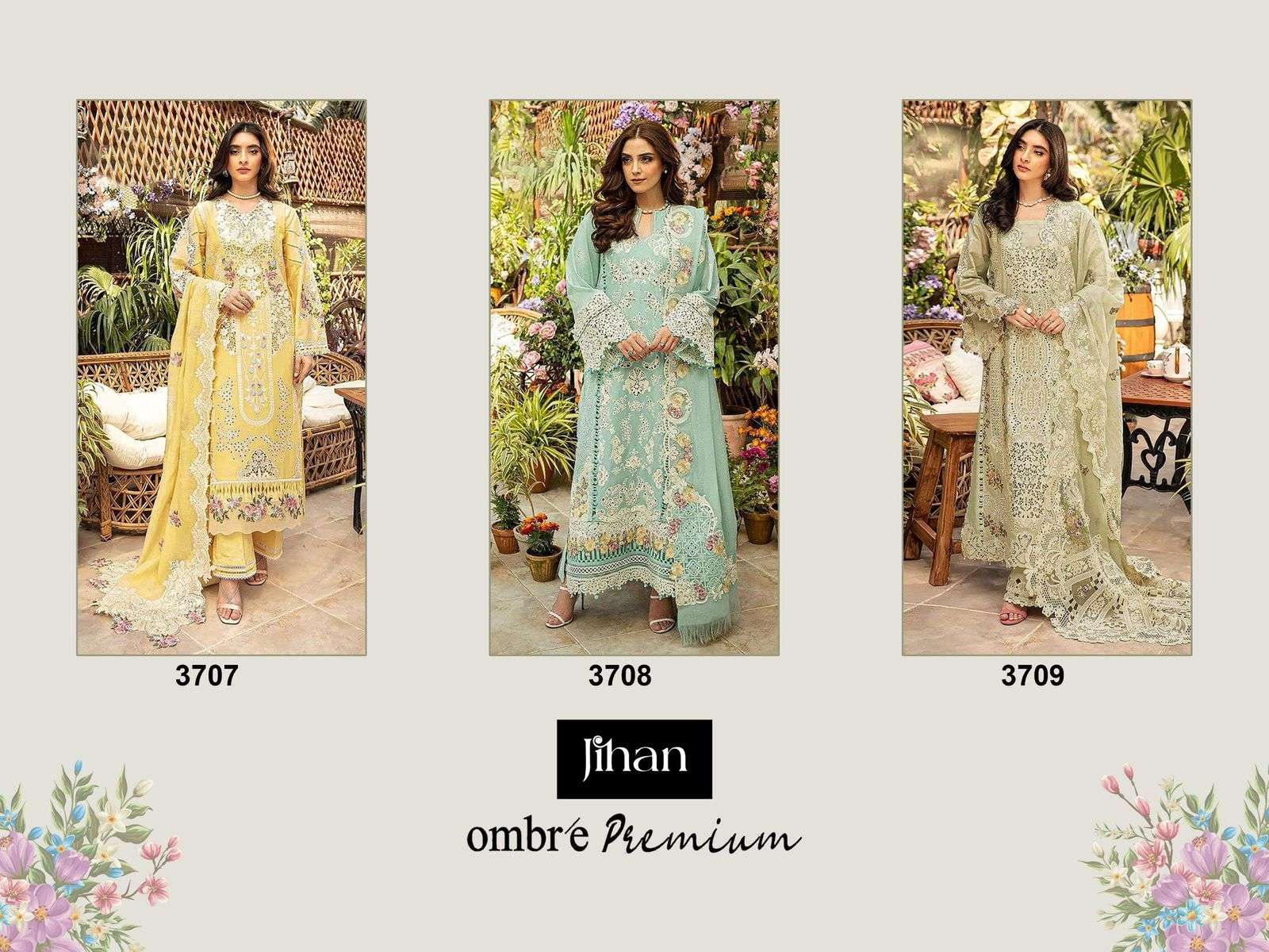 JIHAN OMBRE PREMIUM LAWN COLLECTION 