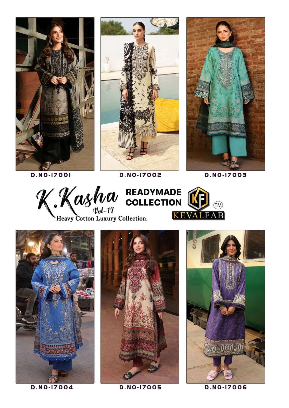 KEVAL FAB K KASHA VOL 17 READY MADE COLLECTION 