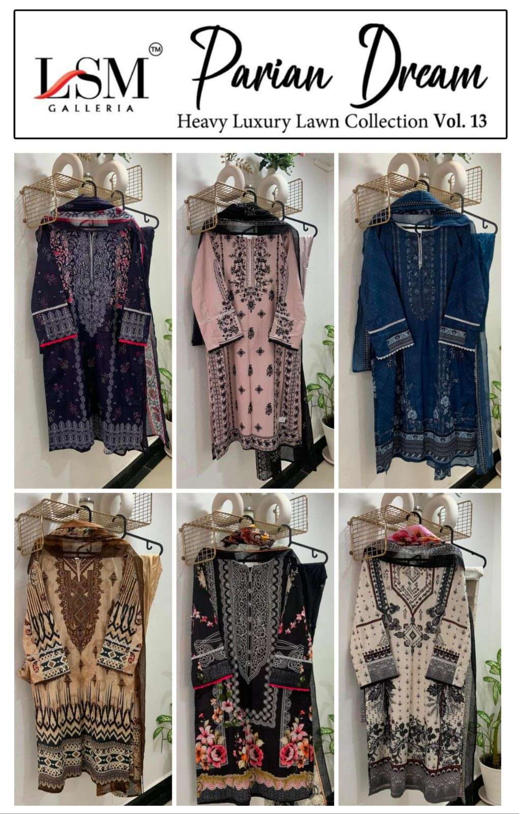 LSM GALLERIA PARIAN DREAM VOL 13 LAWN COTTON READY MADE COLLECTION 