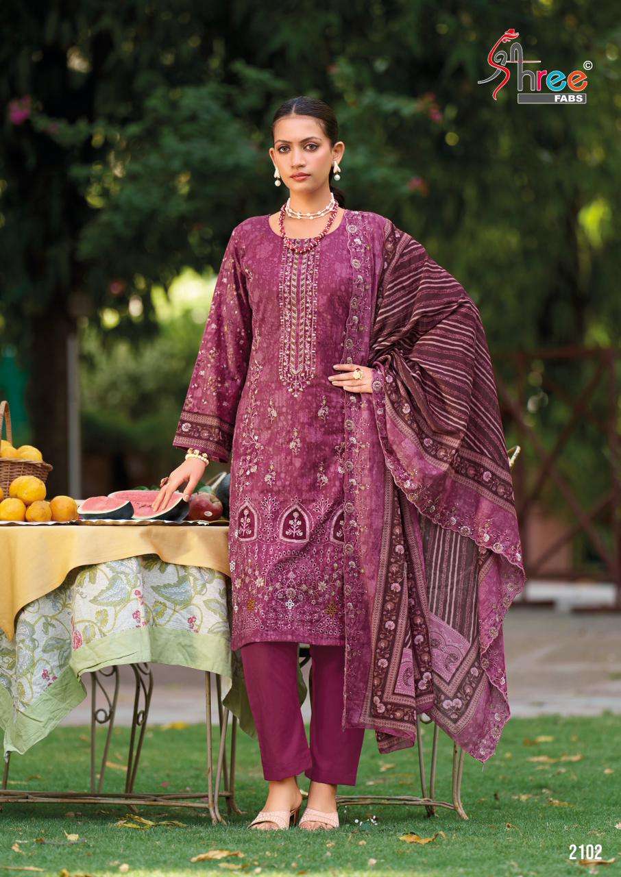 SHREE FABS BIN SAEED LAWN COLLECTION VOL 21 READY MADE COLLECTION 
