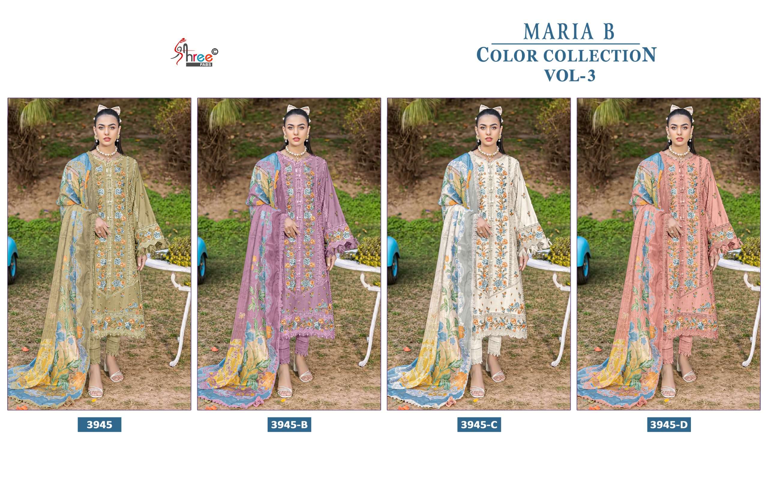 SHREE FABS MARIA B COLOUR COLLECTION VOL 3 