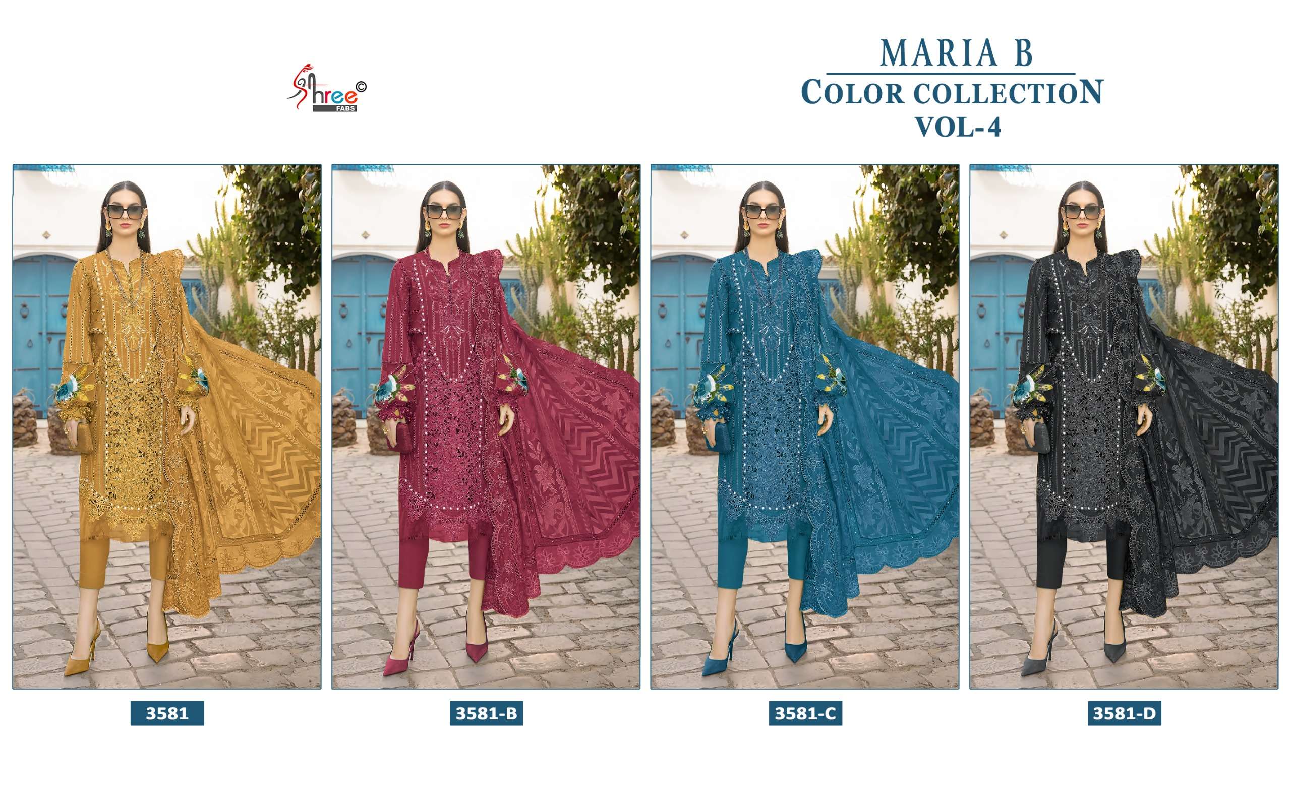 SHREE FABS MARIA B COLOUR COLLECTION VOL 4 