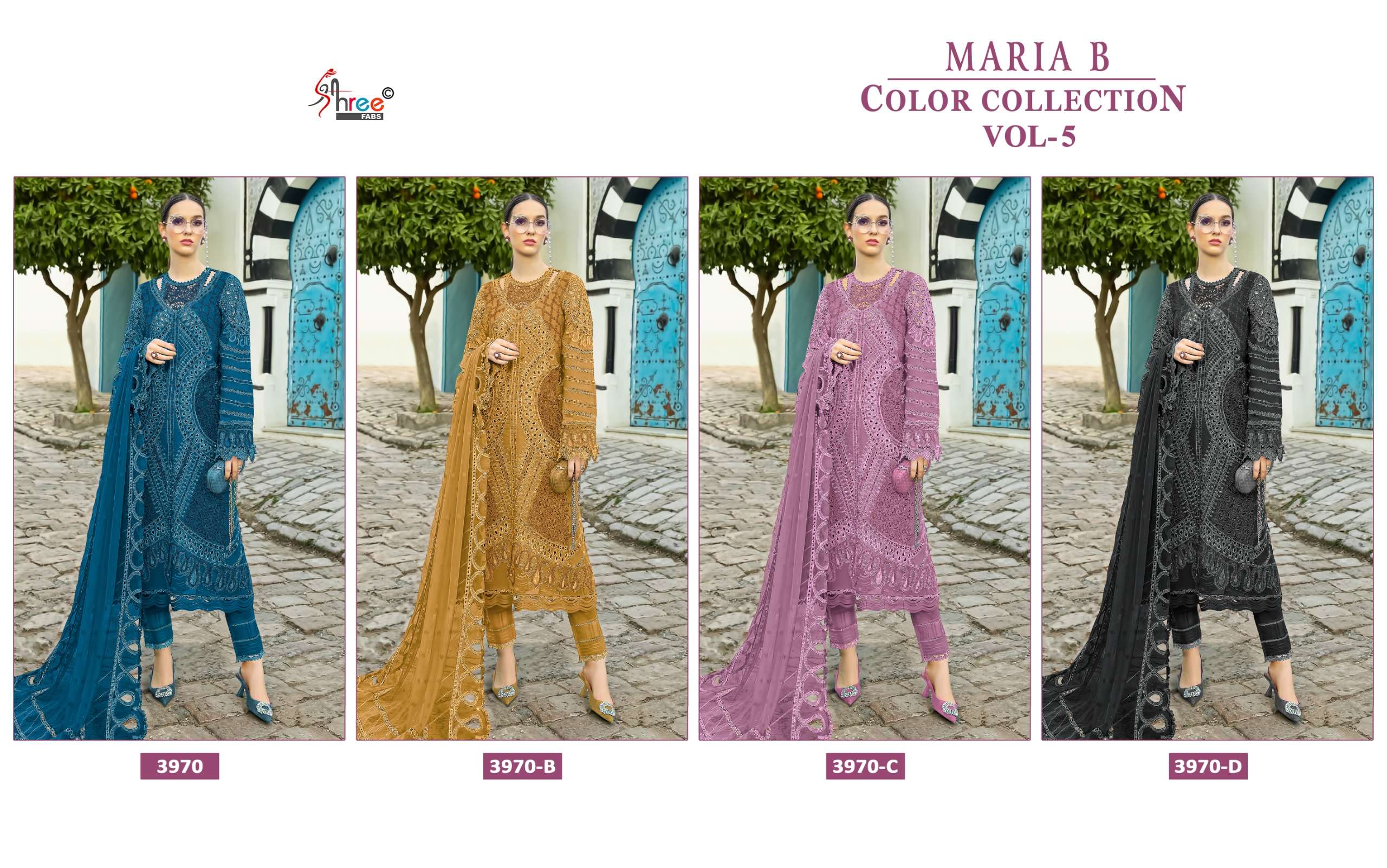 SHREE FABS MARIA B COLOUR COLLECTION VOL 5