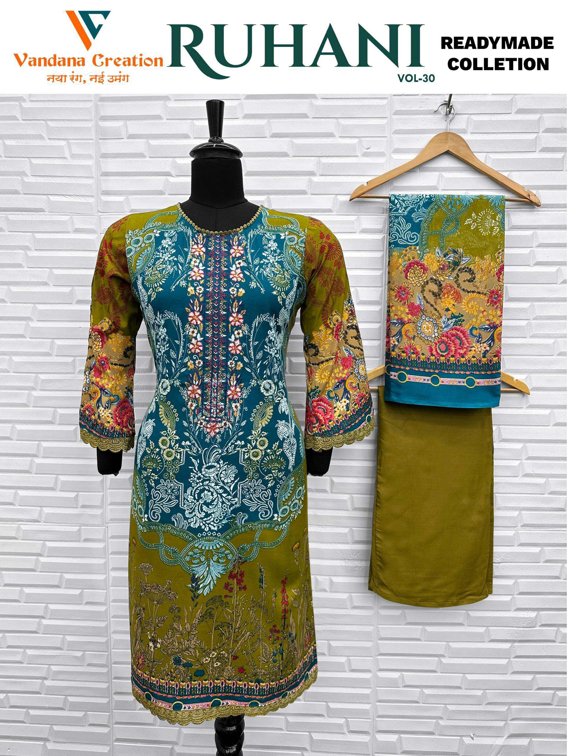 VANDANA‎ CREATION RUHANI‎ VOL 30 READY MADE COLLECTION 