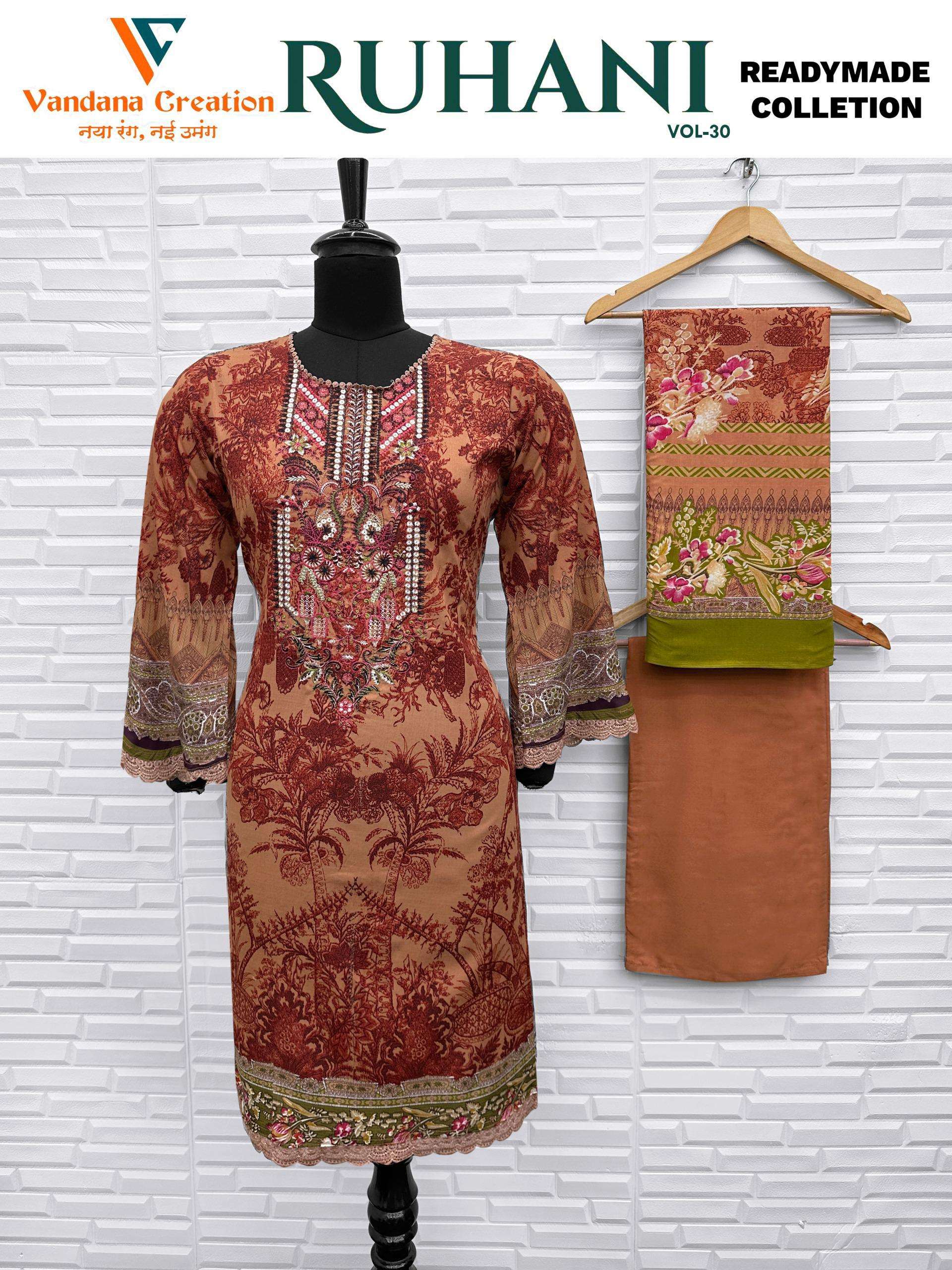 VANDANA‎ CREATION RUHANI‎ VOL 30 READY MADE COLLECTION 