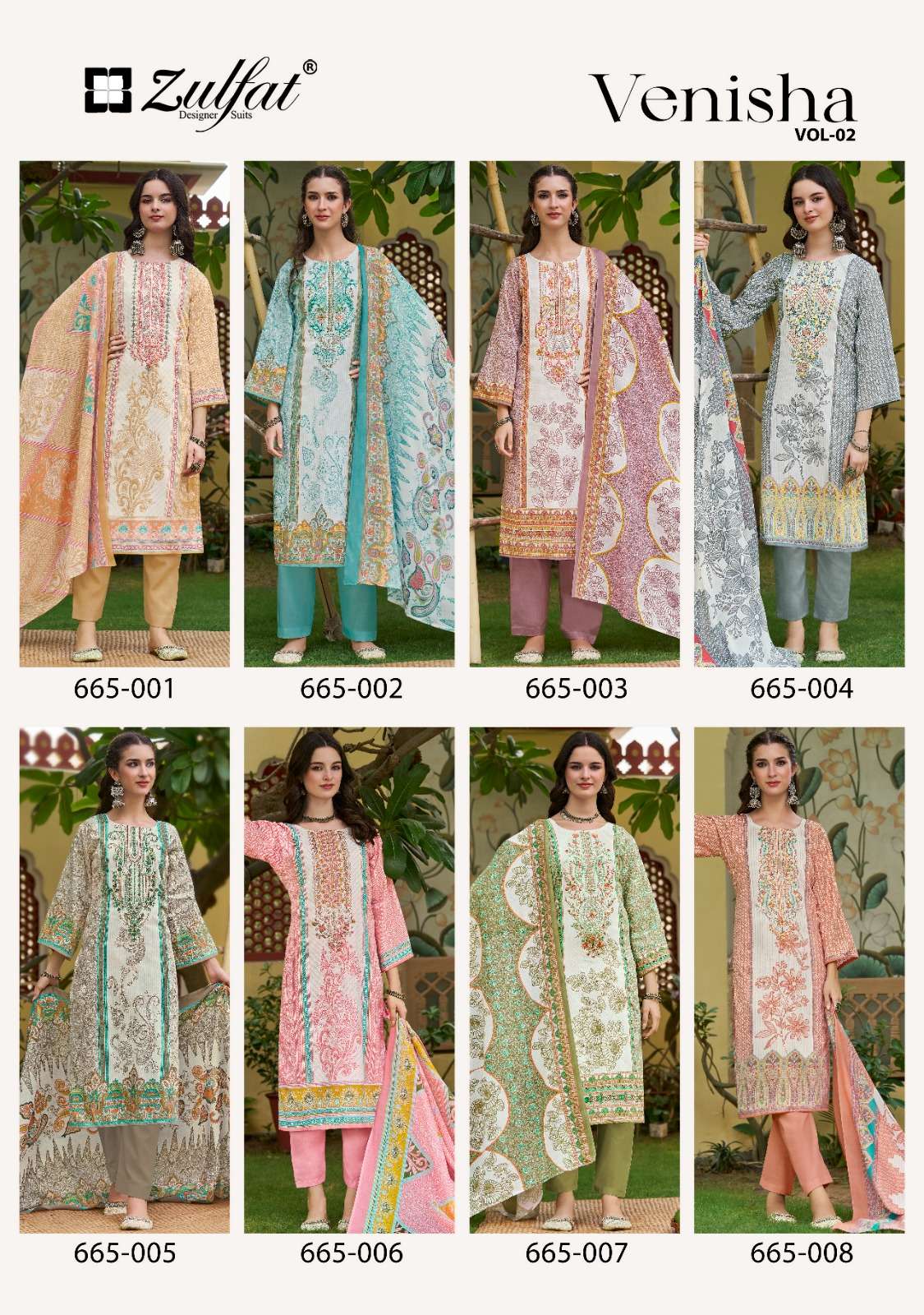 ZULFAT DESIGNER SUITS VENISHA VOL 2 