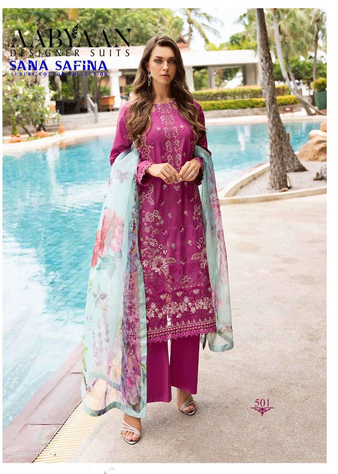 AABYAAN DESIGNER SUIT SANA SAFINA VOL 5 
