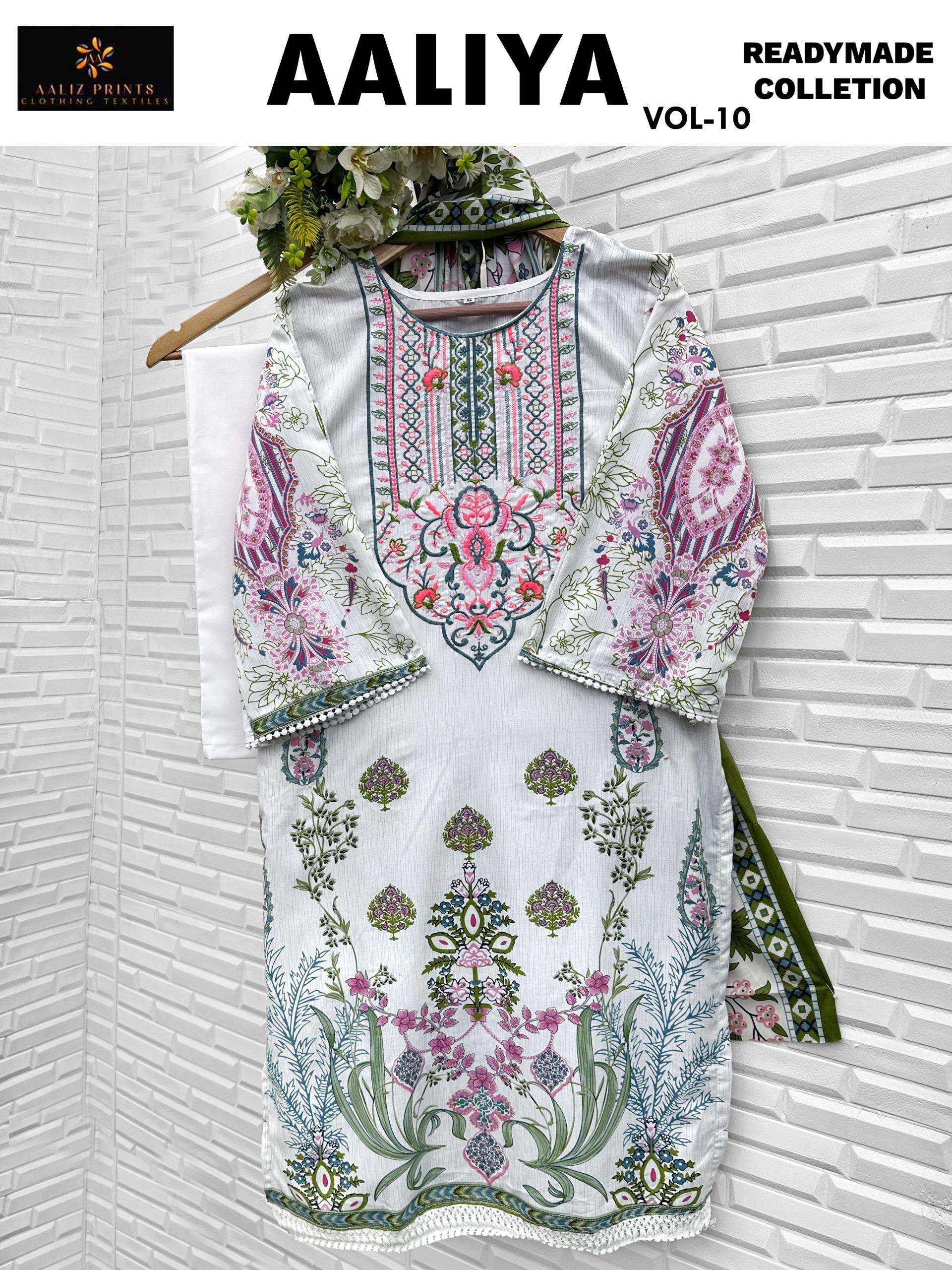 AALIZ PRINTS AALIYA VOL 10 READY MADE COLLECTION 