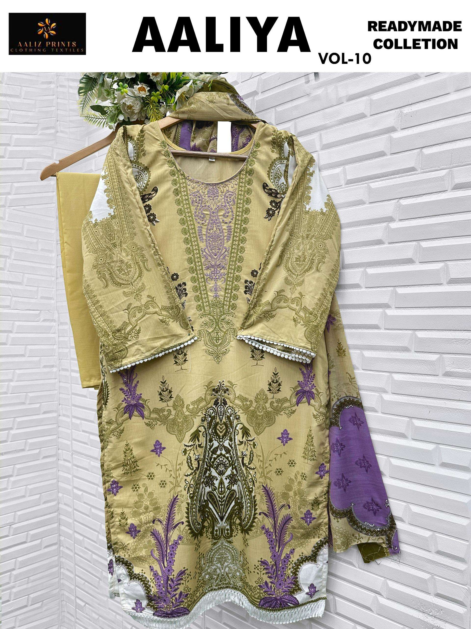 AALIZ PRINTS AALIYA VOL 10 READY MADE COLLECTION 