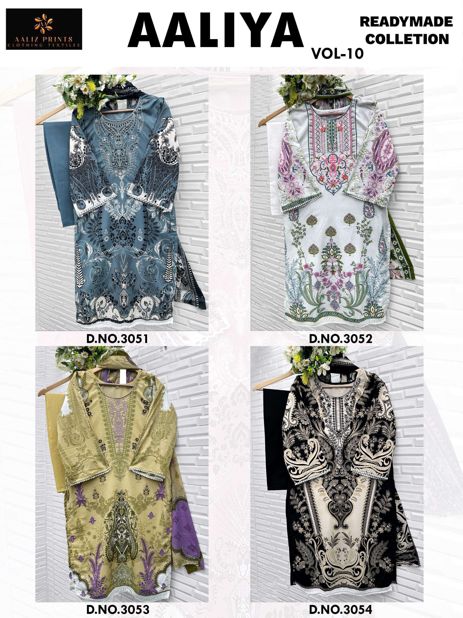 AALIZ PRINTS AALIYA VOL 10 READY MADE COLLECTION 