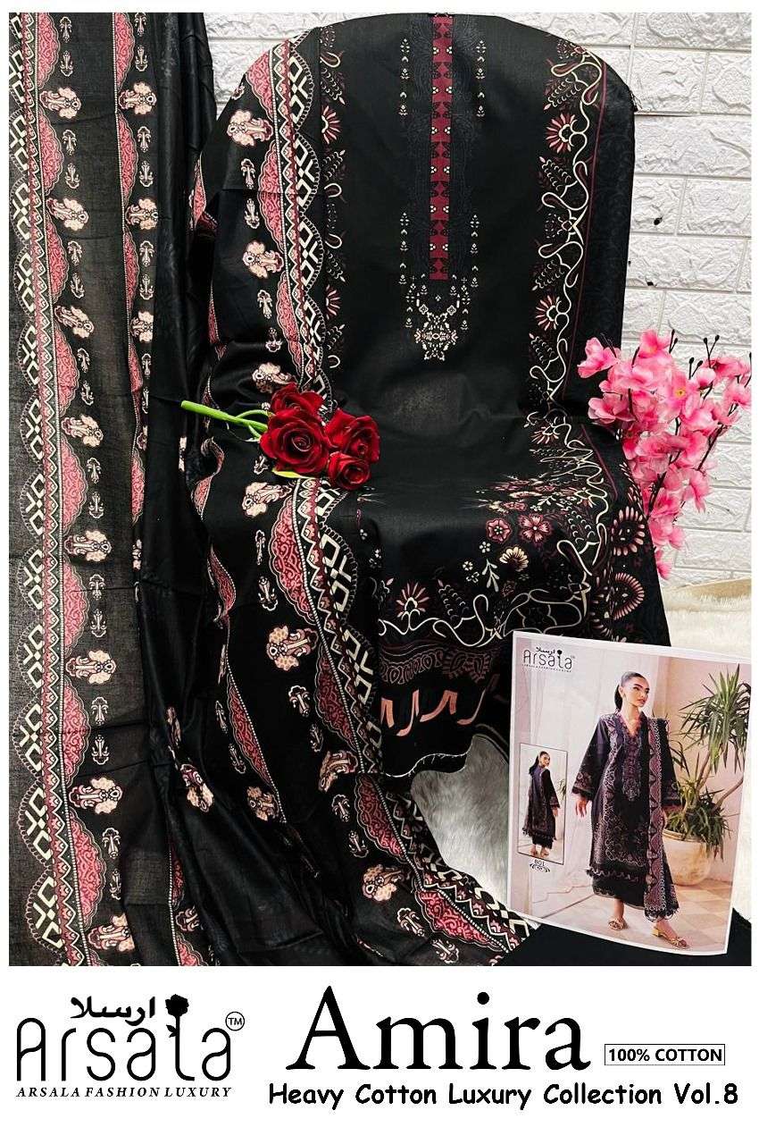 ARSALA FASHION AMIRA HEAVY COTTON LUXURY COLLECTION VOL 8 