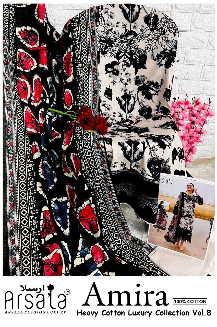 ARSALA FASHION AMIRA HEAVY COTTON LUXURY COLLECTION VOL 8 