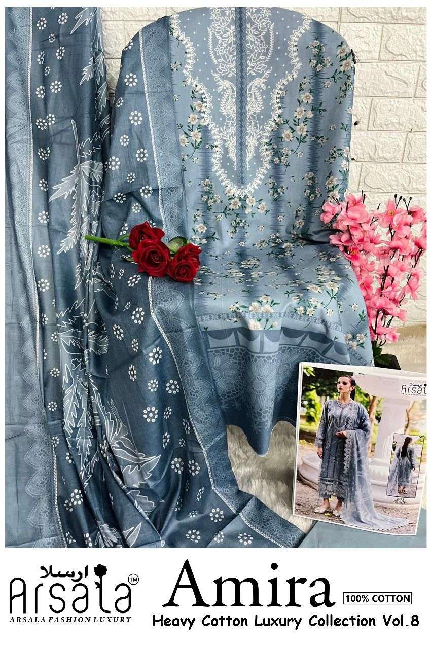 ARSALA FASHION AMIRA HEAVY COTTON LUXURY COLLECTION VOL 8 