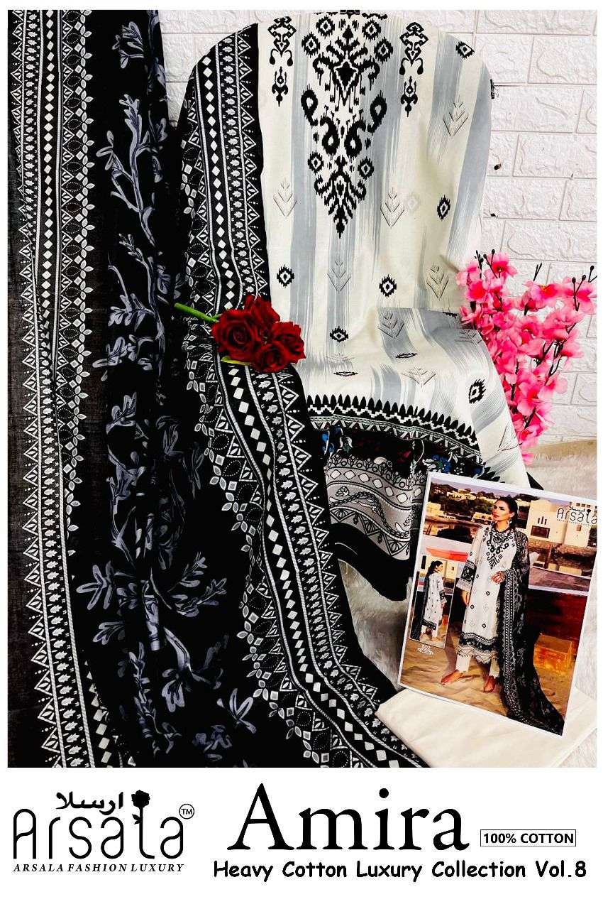 ARSALA FASHION AMIRA HEAVY COTTON LUXURY COLLECTION VOL 8 