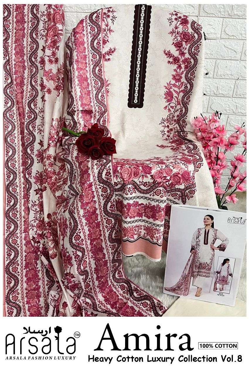ARSALA FASHION AMIRA HEAVY COTTON LUXURY COLLECTION VOL 8 