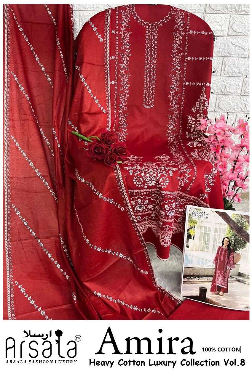 ARSALA FASHION AMIRA HEAVY COTTON LUXURY COLLECTION VOL 8 