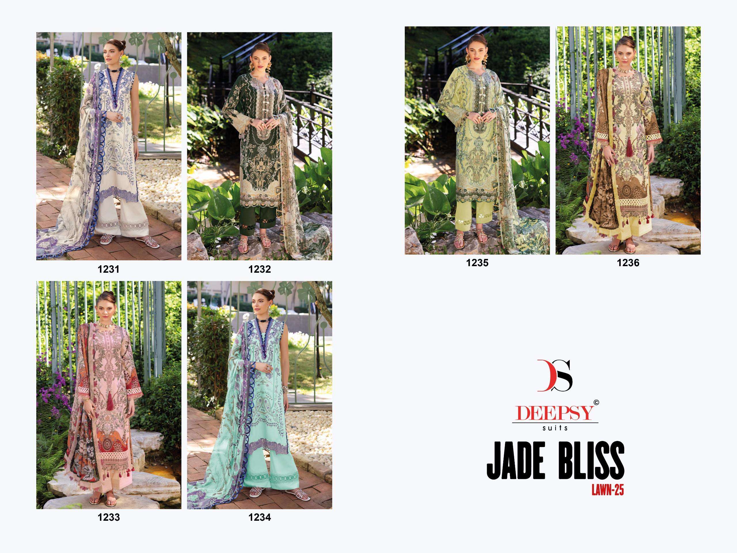 DEEPSY SUITS JADE BLISS LAWN 25