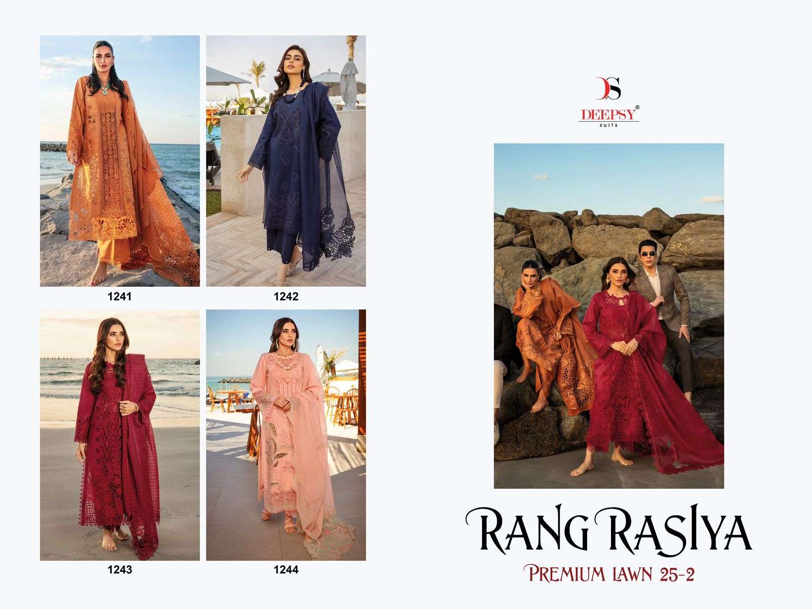 DEEPSY SUITS  RANG RASIYA PREMIUM LAWN 25 VOL 2 