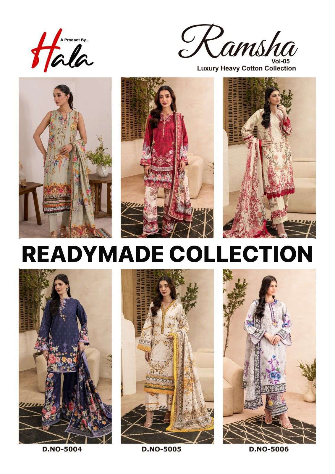 HALA RAMSHA VOL 5 READY MADE COLLECTION 