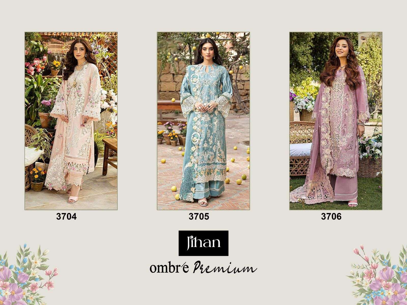JIHAN OMBRE PREMIUM LAWN COLLECTION VOL 2 