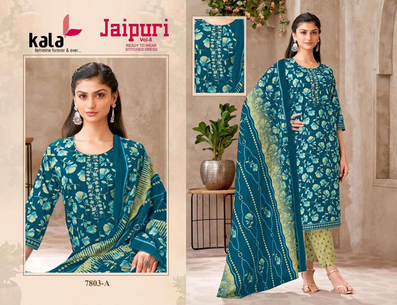 KALA FASHION JAIPURI VOL 8 READY MADE COLLECTION