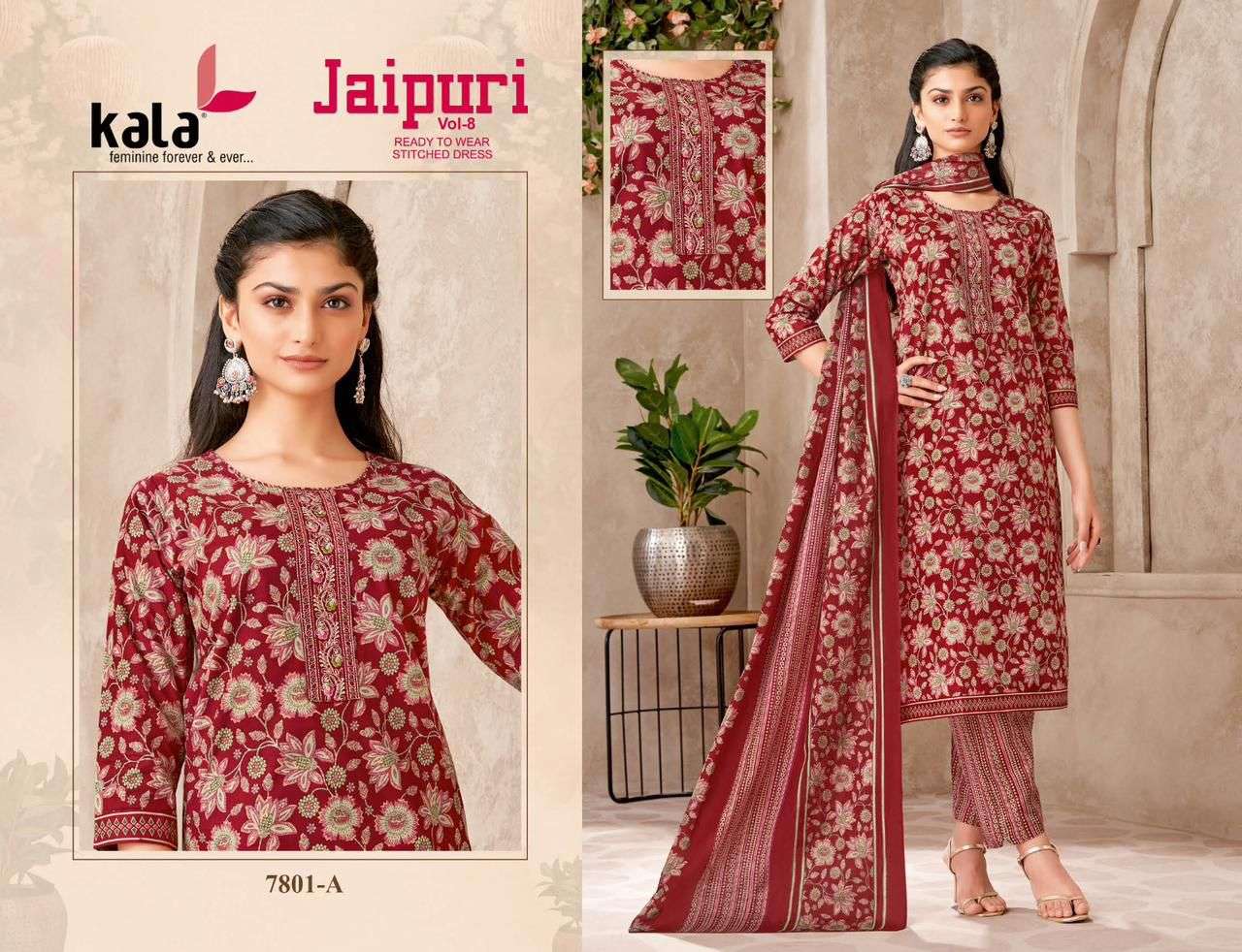 KALA FASHION JAIPURI VOL 8 READY MADE COLLECTION