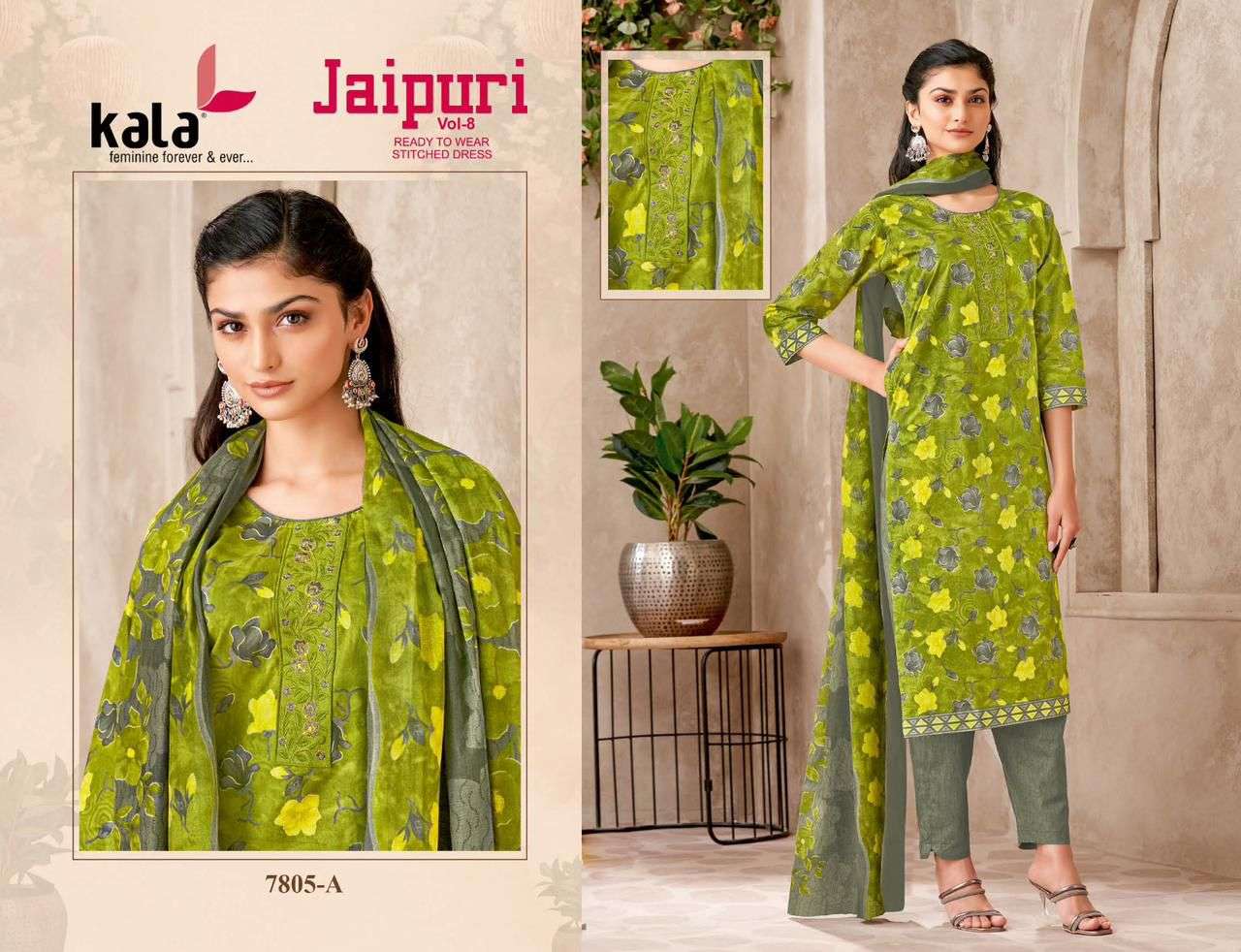 KALA FASHION JAIPURI VOL 8 READY MADE COLLECTION