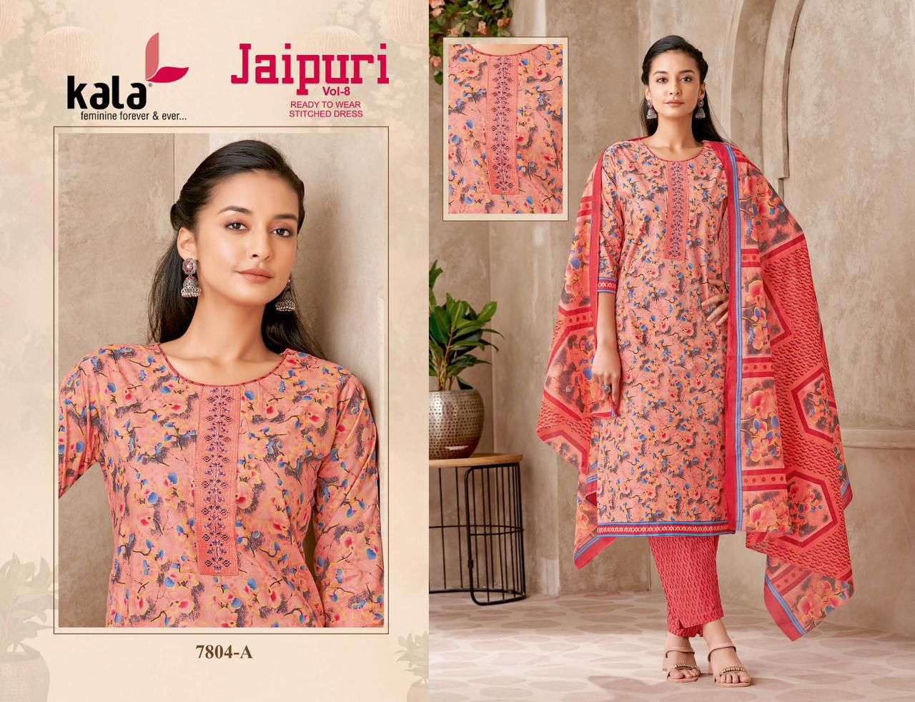 KALA FASHION JAIPURI VOL 8 READY MADE COLLECTION