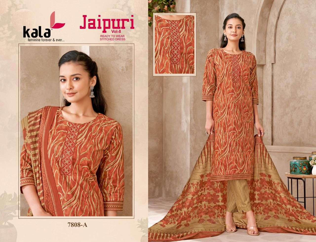 KALA FASHION JAIPURI VOL 8 READY MADE COLLECTION