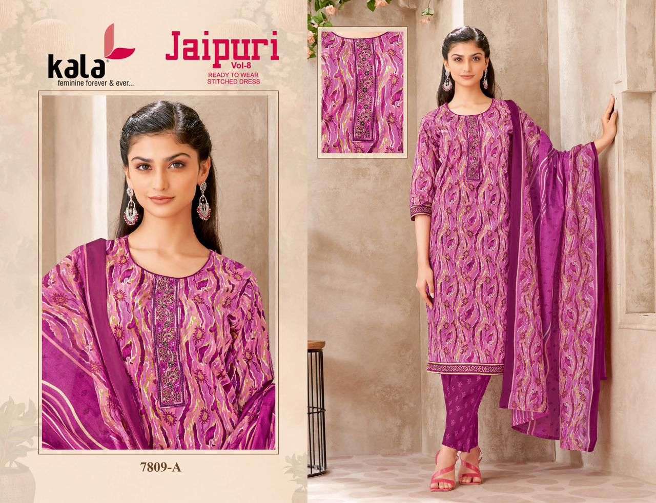 KALA FASHION JAIPURI VOL 8 READY MADE COLLECTION