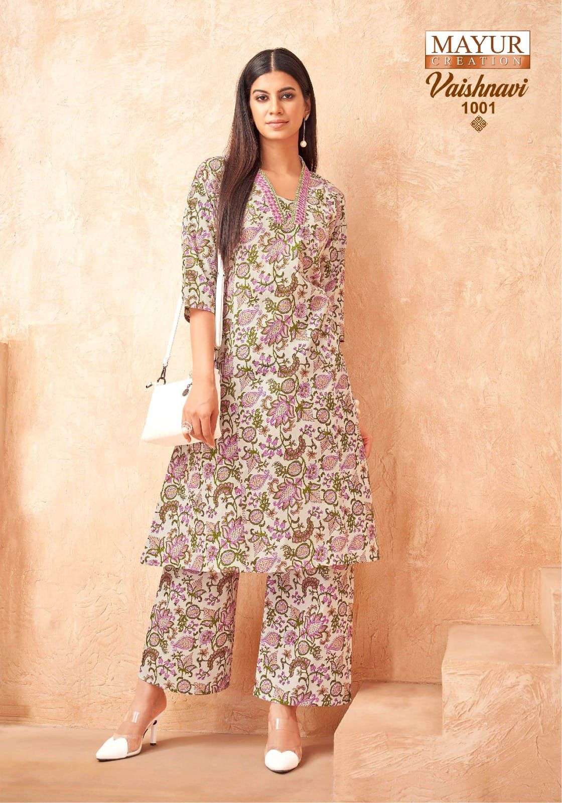 MAYUR CREATION VAISHNAVI VOL 1 FANCY A LINE STYLE KURTI WITH BOTTOM PAIR 