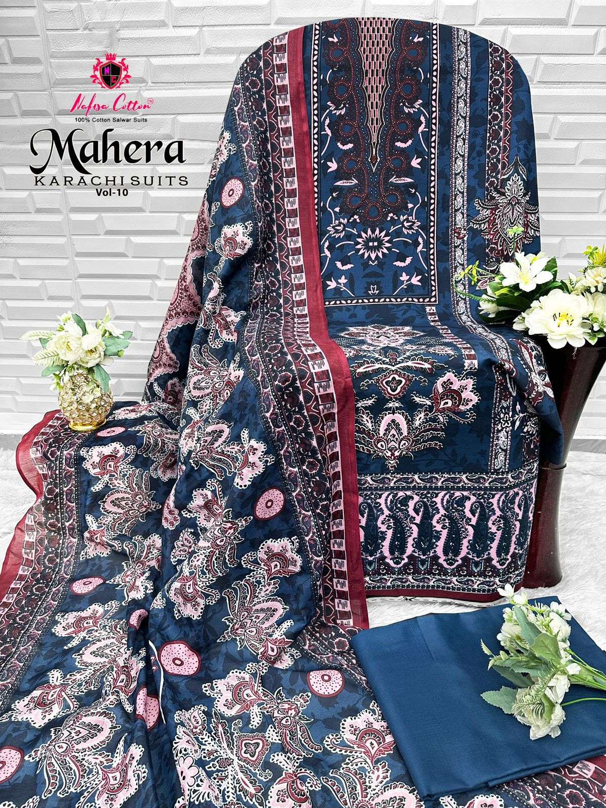 NAFISA COTTON MAHERA KARACHI SUITS VOL 10