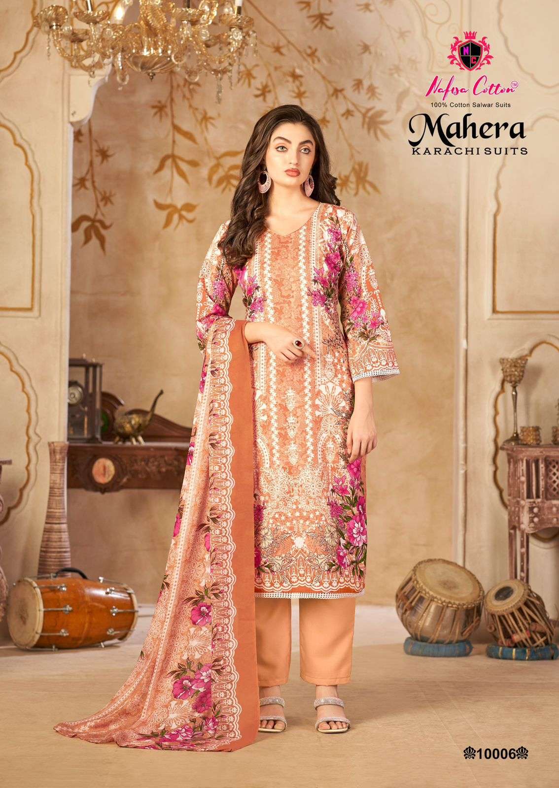 NAFISA COTTON MAHERA KARACHI SUITS VOL 10