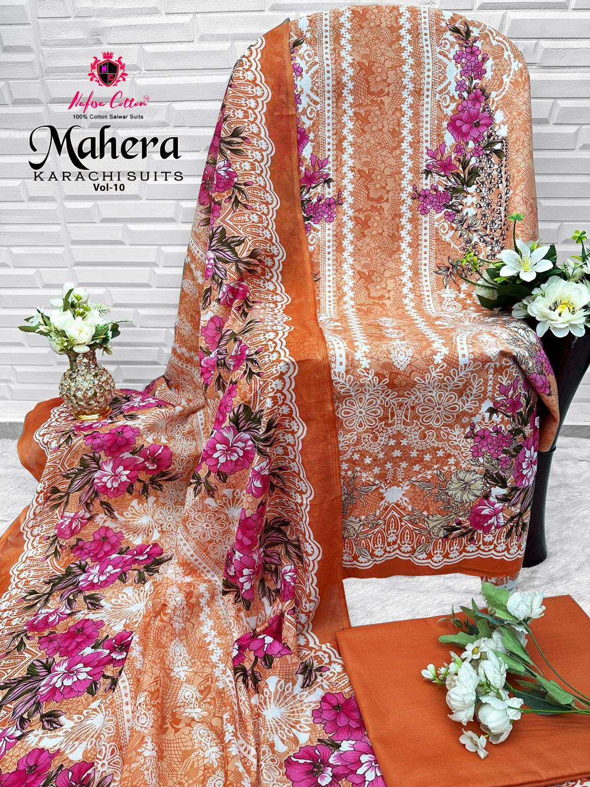 NAFISA COTTON MAHERA KARACHI SUITS VOL 10