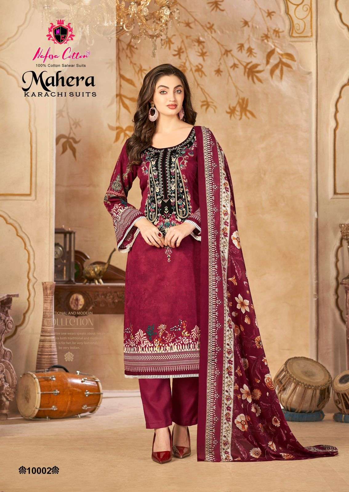 NAFISA COTTON MAHERA KARACHI SUITS VOL 10