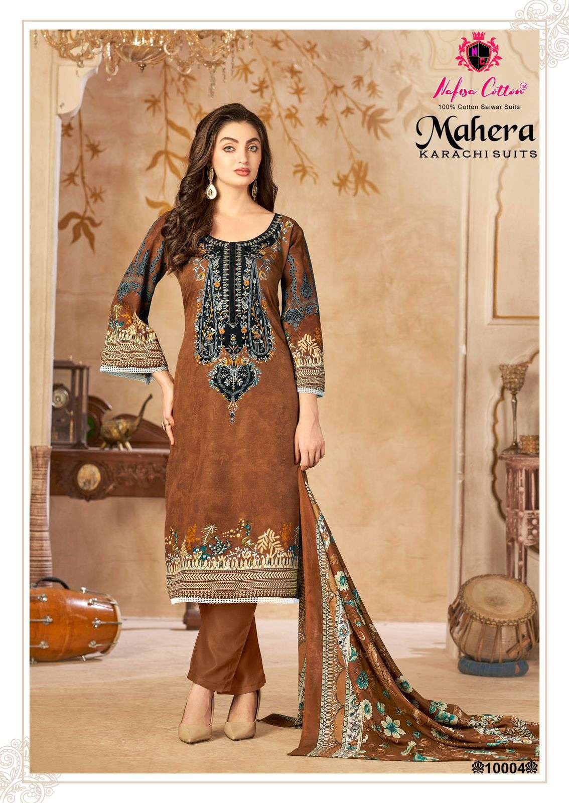 NAFISA COTTON MAHERA KARACHI SUITS VOL 10