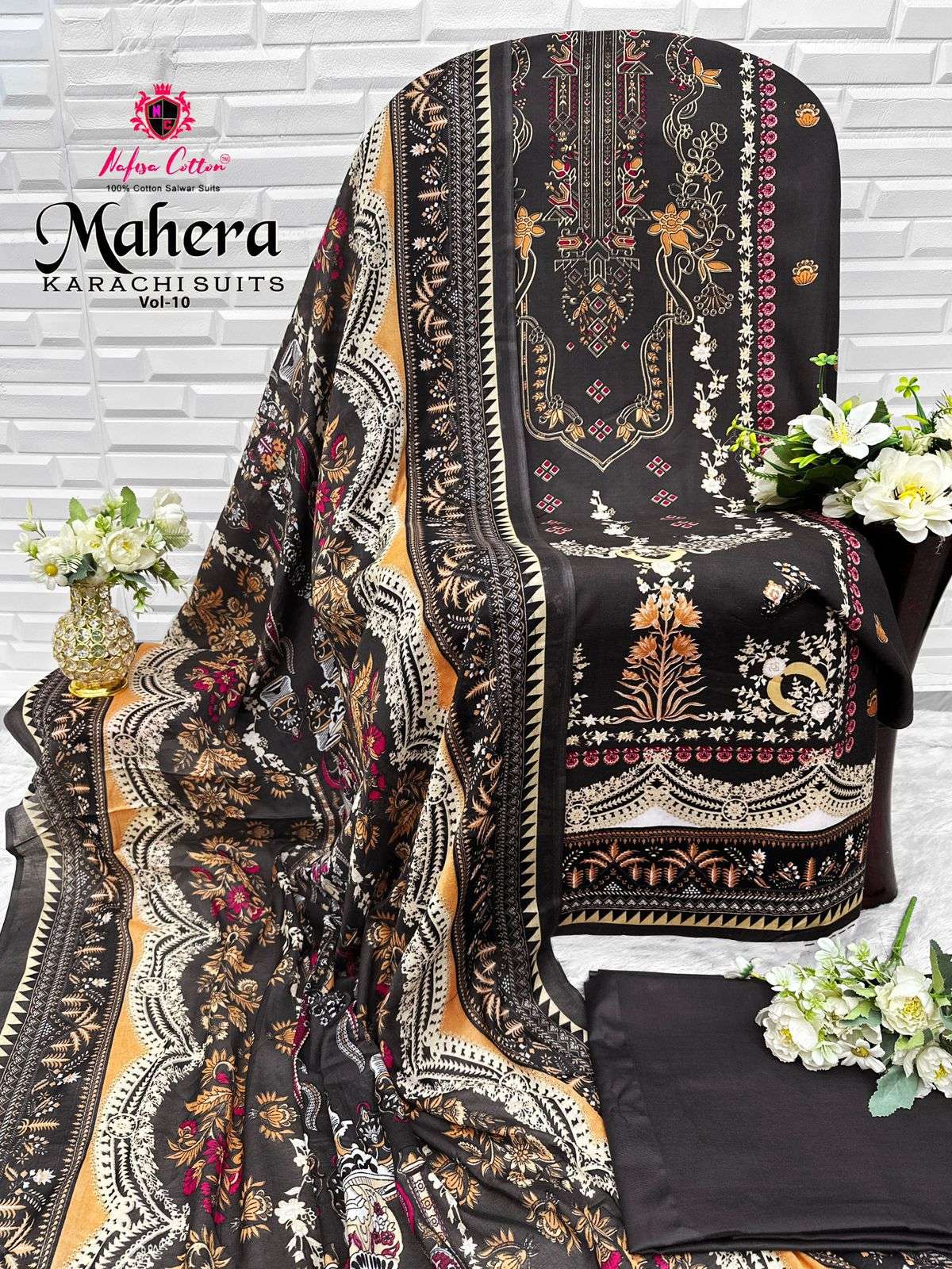 NAFISA COTTON MAHERA KARACHI SUITS VOL 10