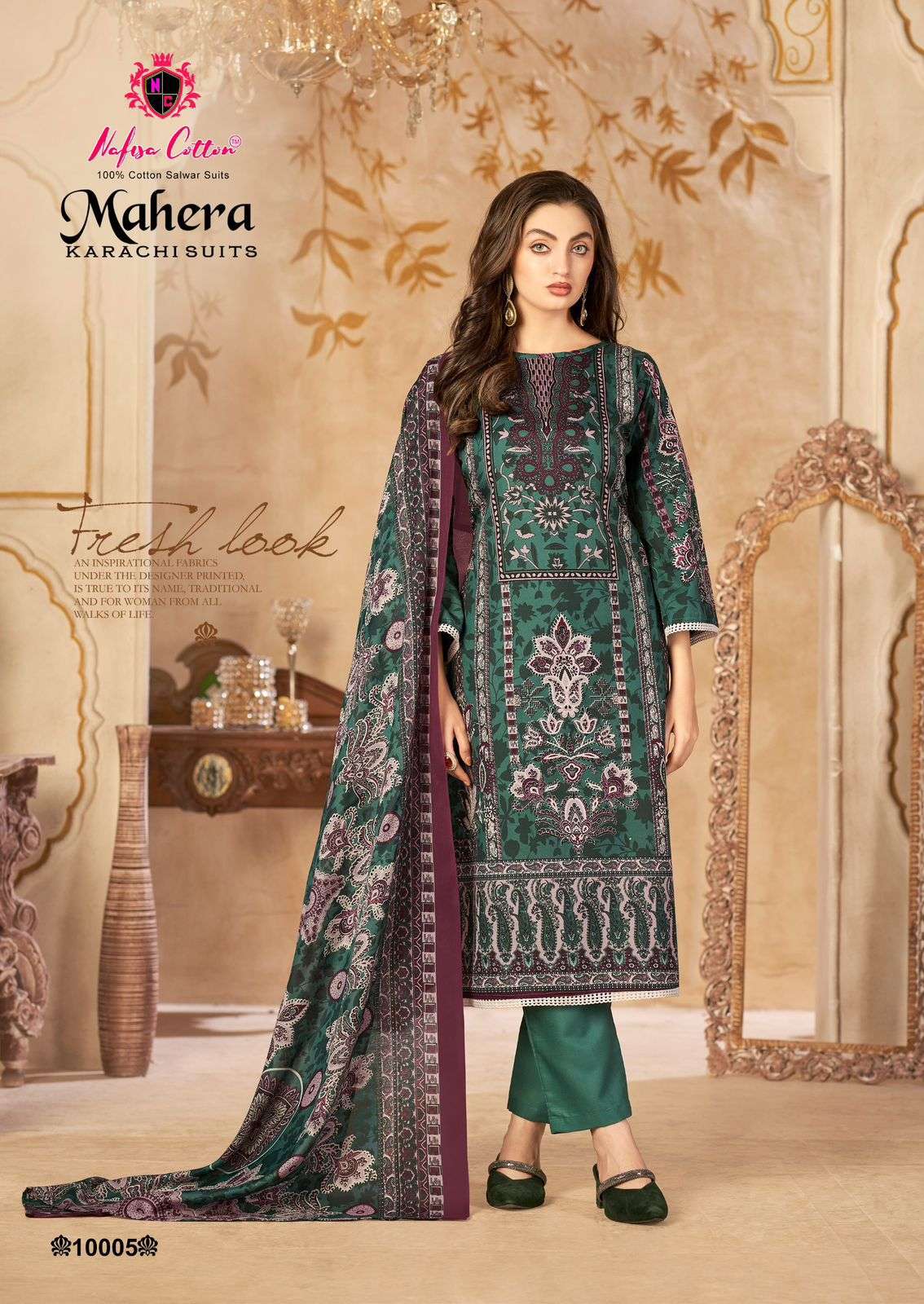 NAFISA COTTON MAHERA KARACHI SUITS VOL 10