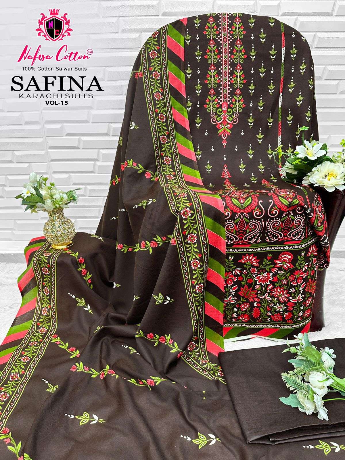 NAFISA COTTON SAFINA KARACHI SUITS VOL 15 