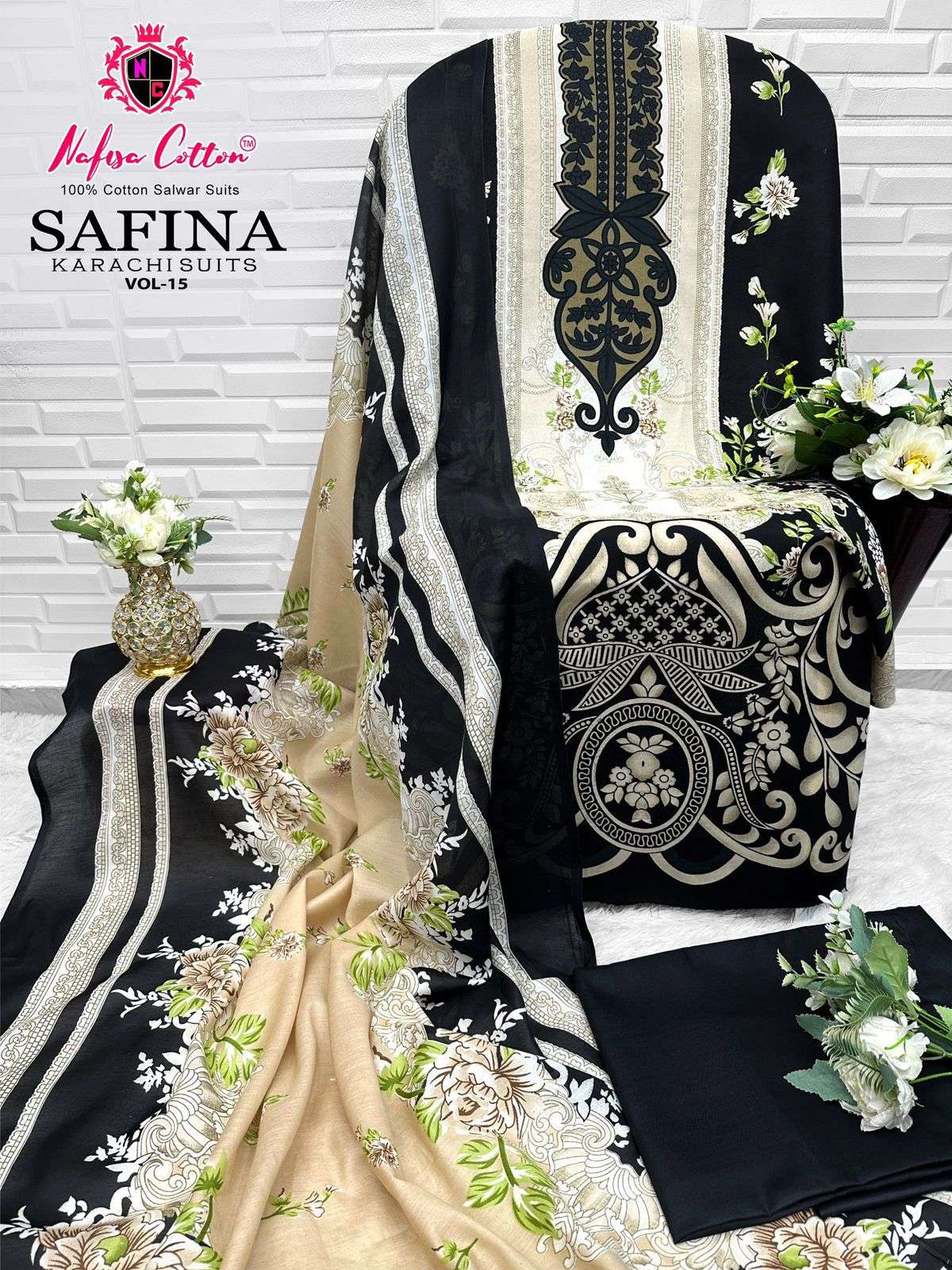 NAFISA COTTON SAFINA KARACHI SUITS VOL 15 