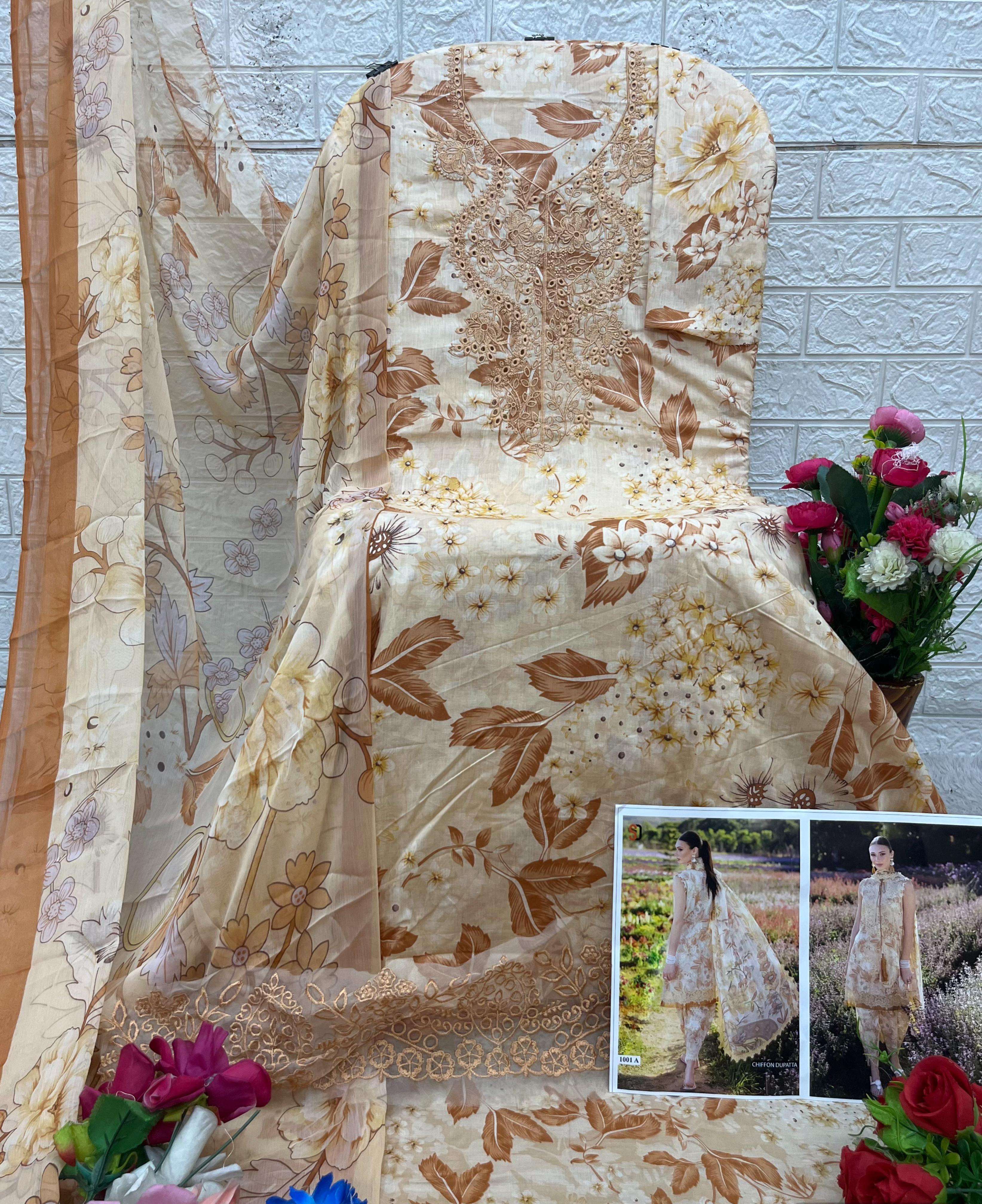 SHARADDHA DESIGNER FLORA VOL 1 L