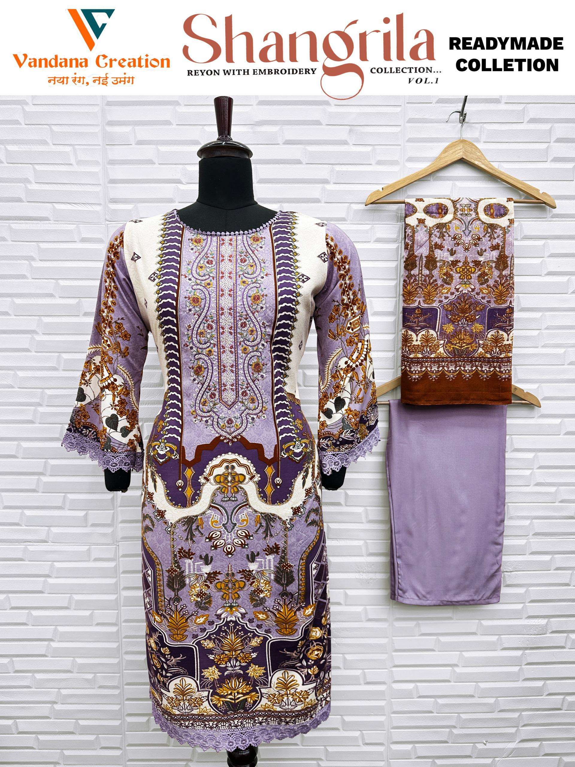 VANDANA CREATION SHANGRILA‎‎ VOL 1 READY MADE COLLECTION 