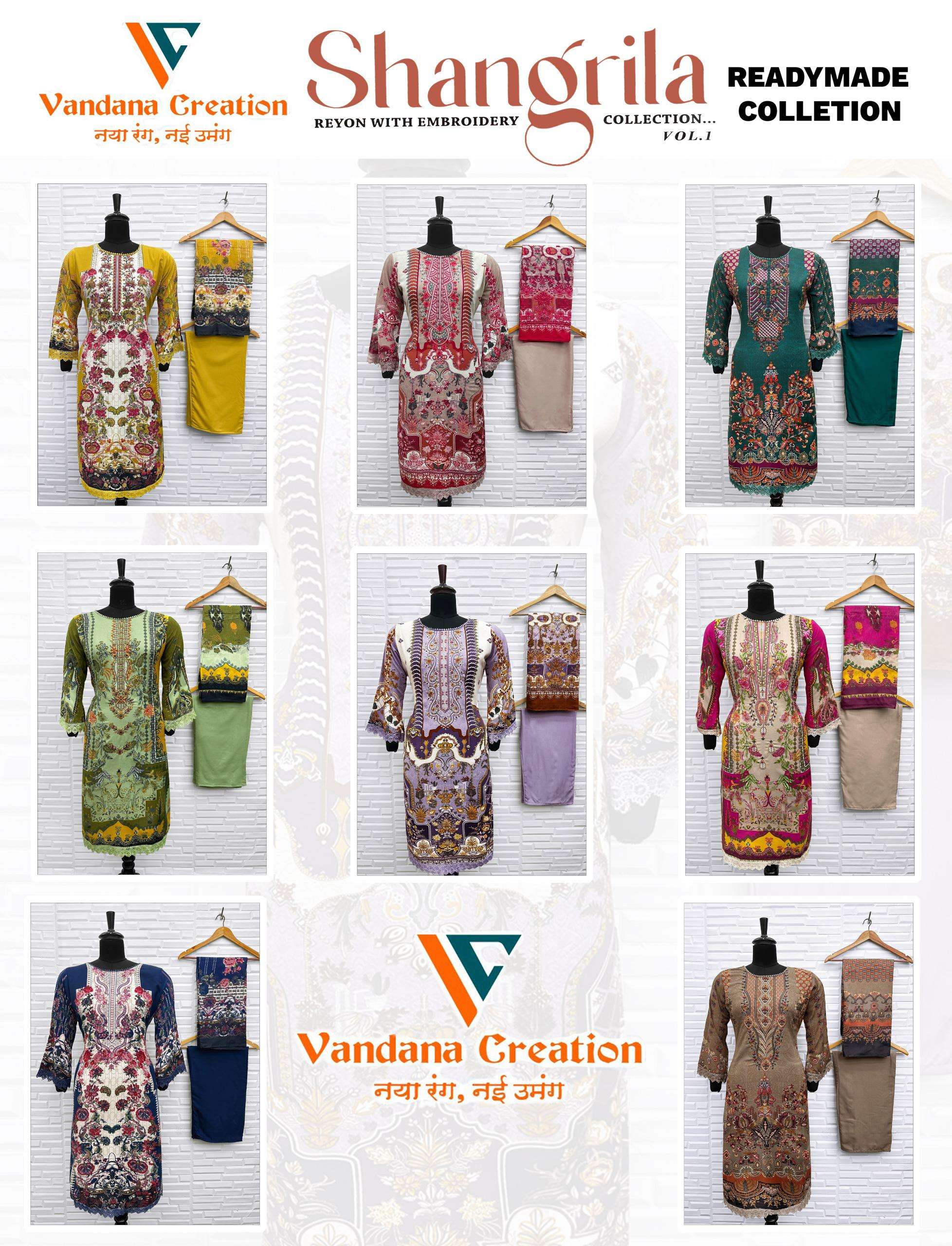 VANDANA CREATION SHANGRILA‎‎ VOL 1 READY MADE COLLECTION 