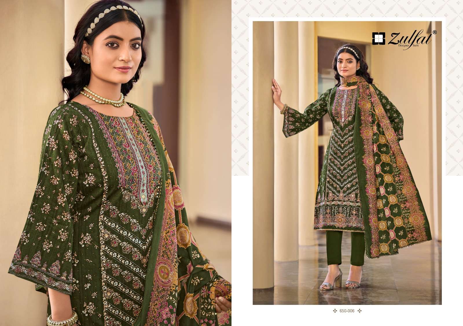ZULFAT DESIGNER SUITS SANGINI VOL 7