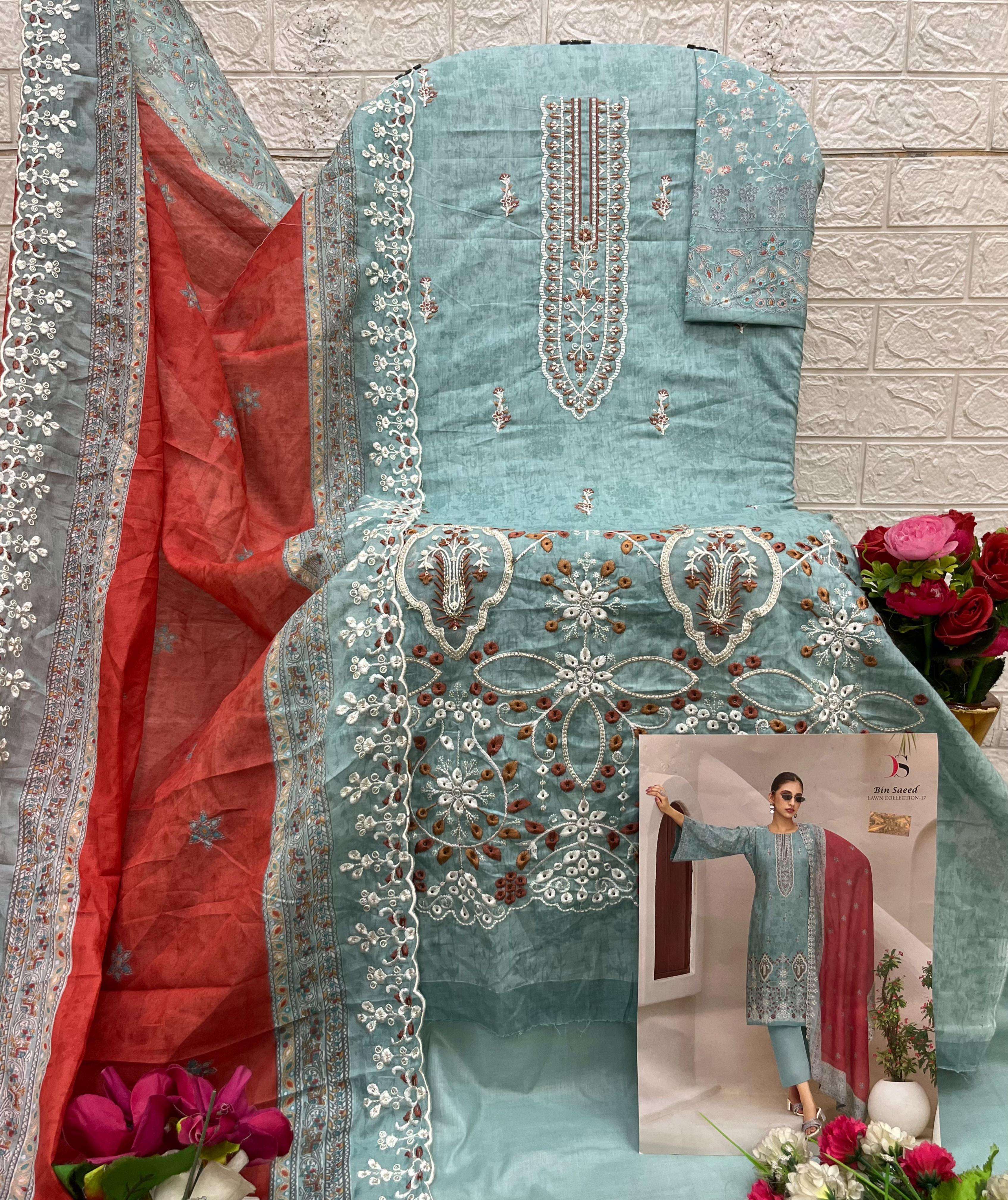 DEEPSY SUITS BIN SAEED LAWN COLLECTION VOL 17