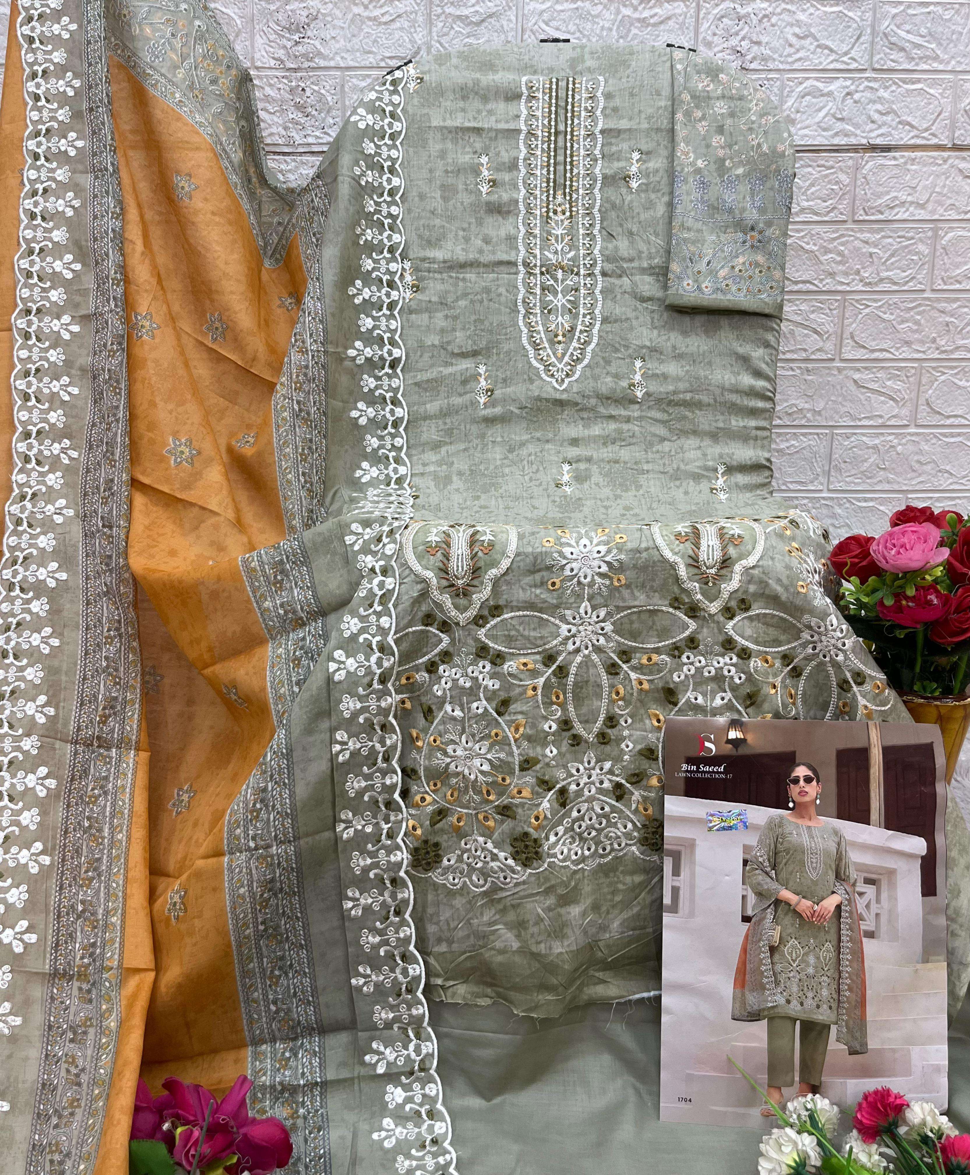 DEEPSY SUITS BIN SAEED LAWN COLLECTION VOL 17