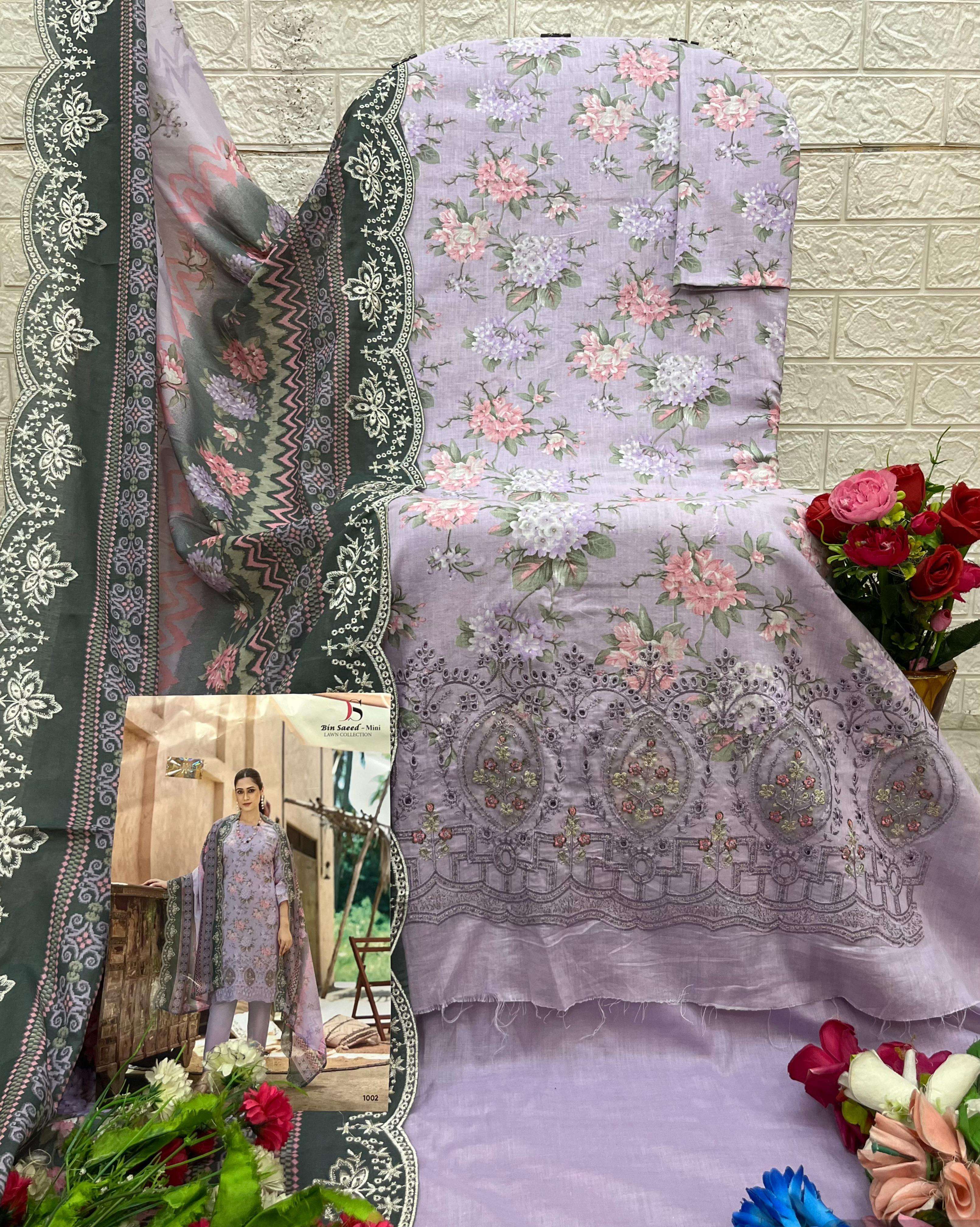 DEEPSY SUITS BIN SAEED MINI LAWN COLLECTION