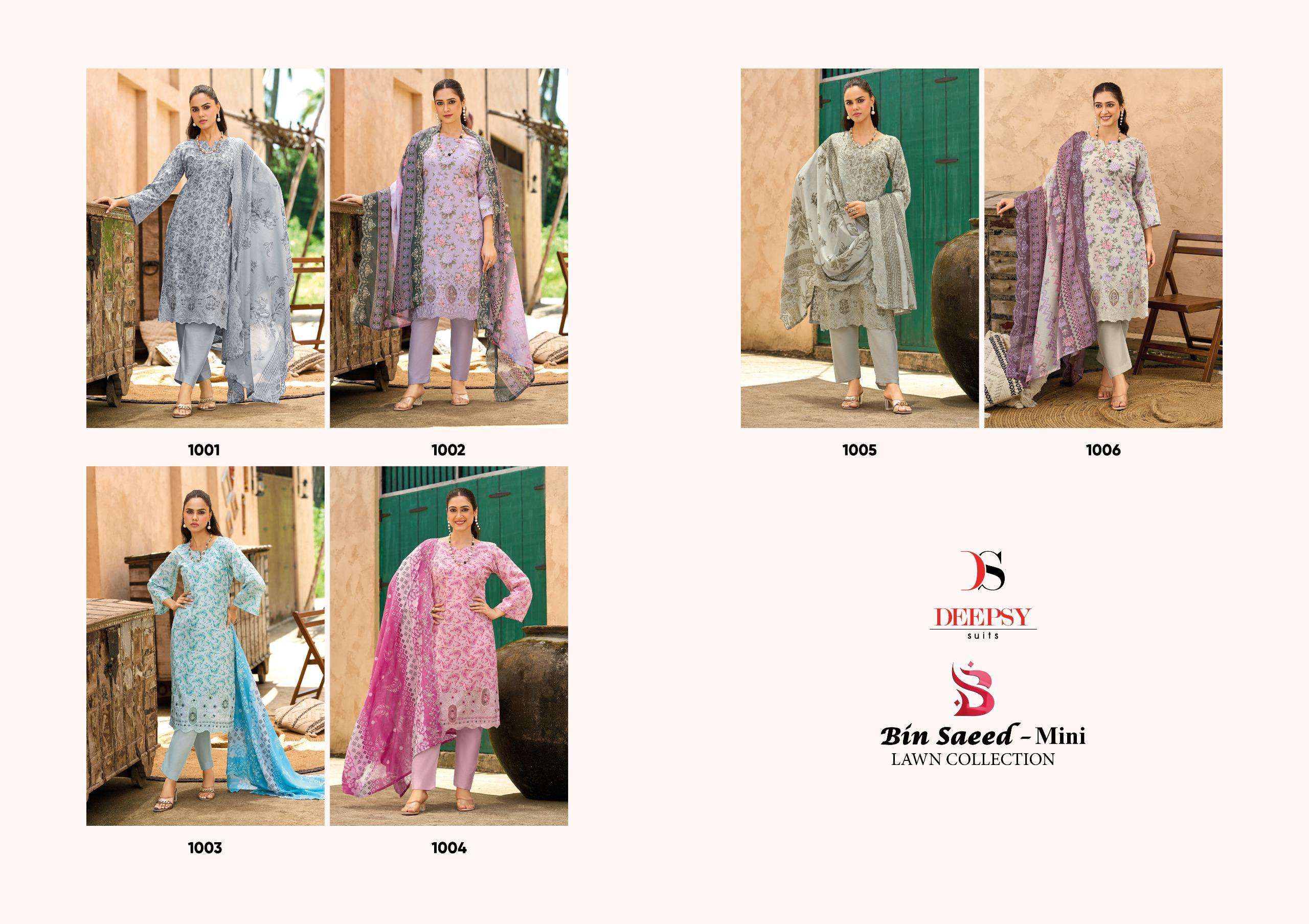 DEEPSY SUITS BIN SAEED MINI LAWN COLLECTION