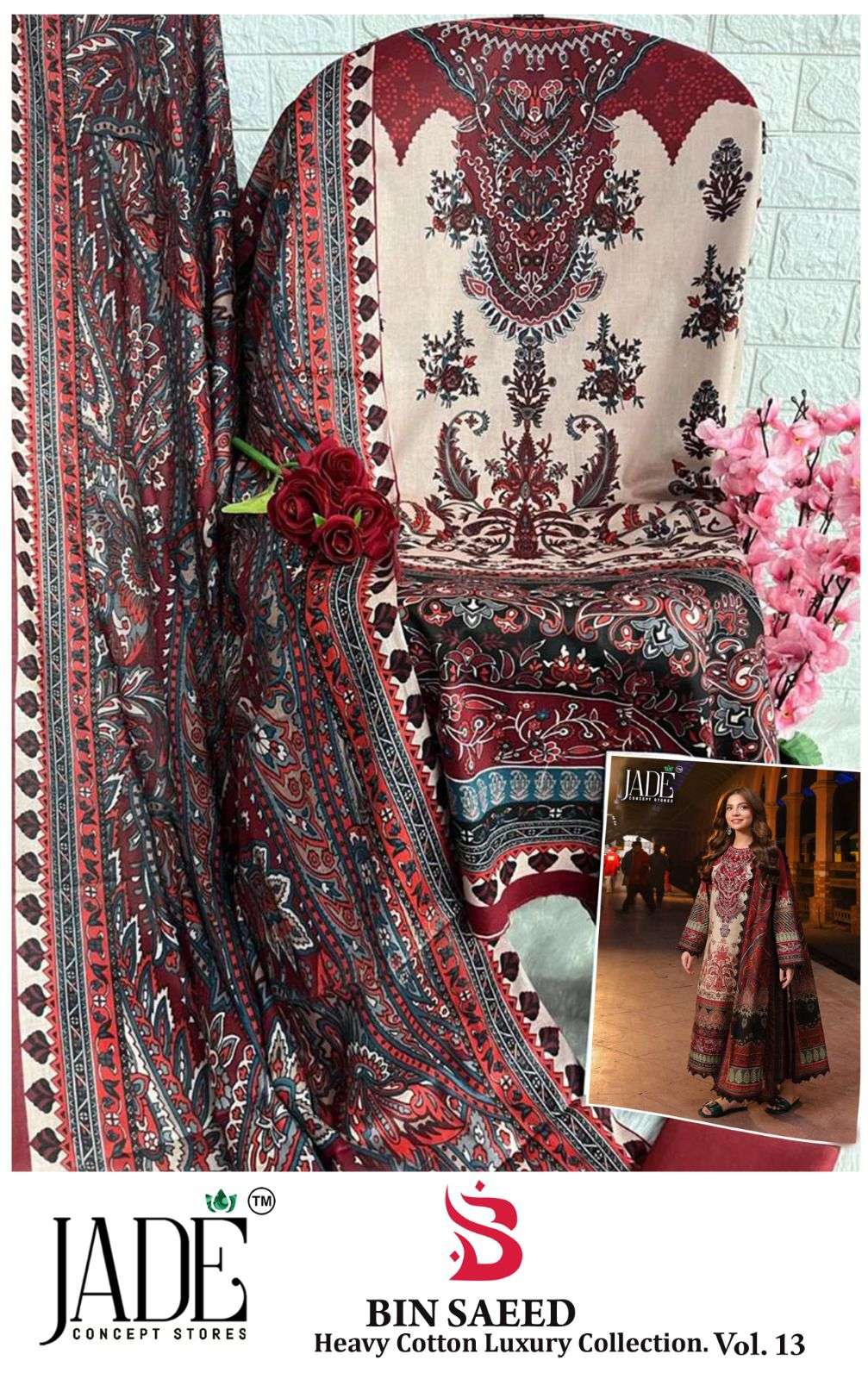 JADE BIN SAEED HEAVY COTTON LUXURY COLLECTION VOL 13 
