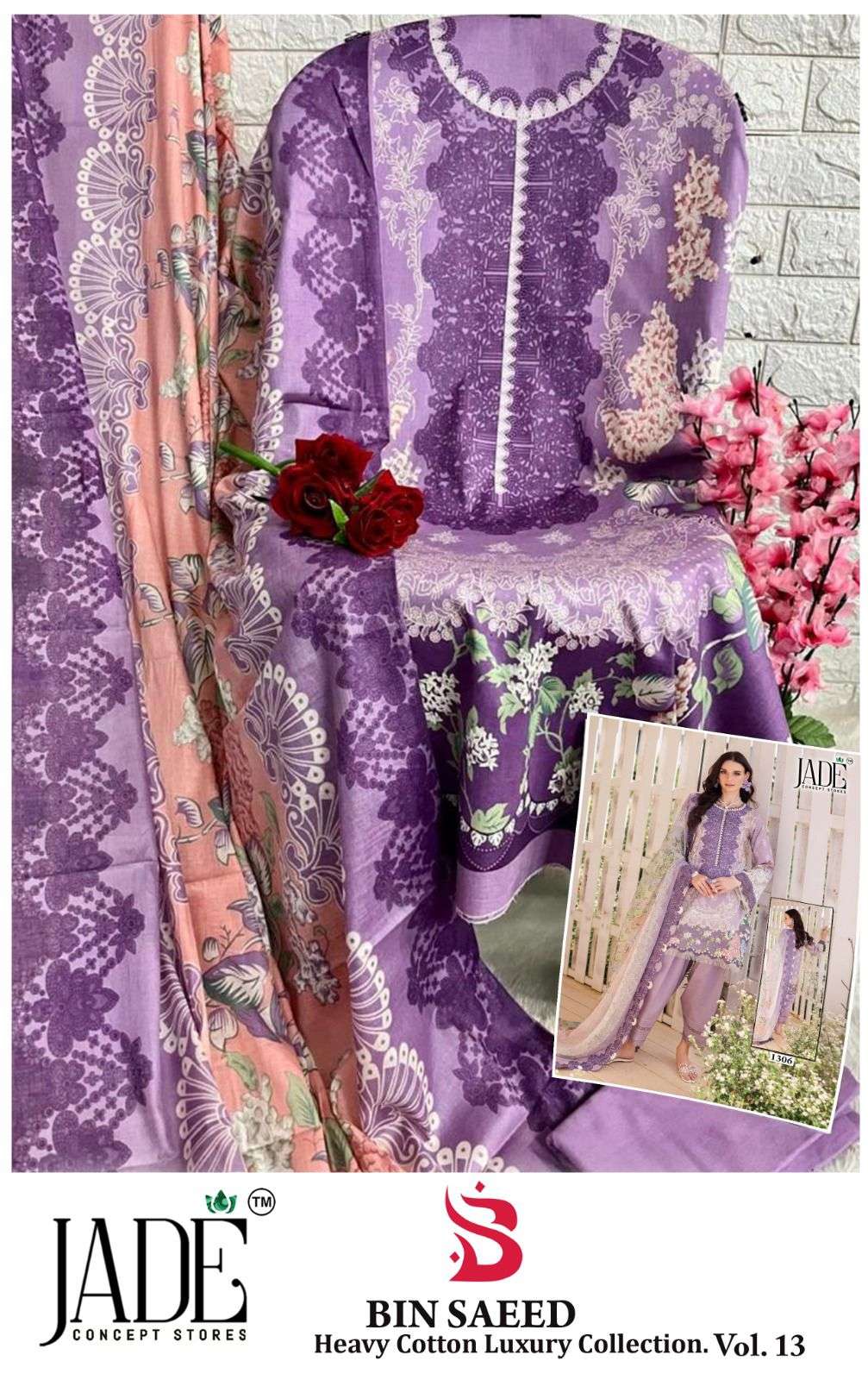 JADE BIN SAEED HEAVY COTTON LUXURY COLLECTION VOL 13 